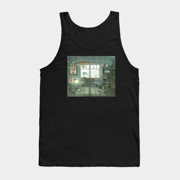 Granfather's Study Tank Top by Terry Fan